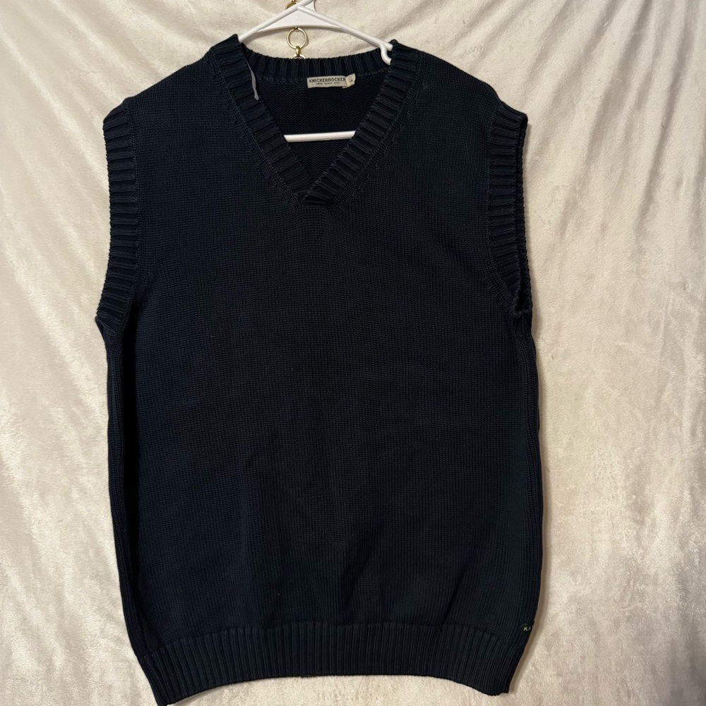 Knickerbocker- Court Sweater Vest in a navy blue color